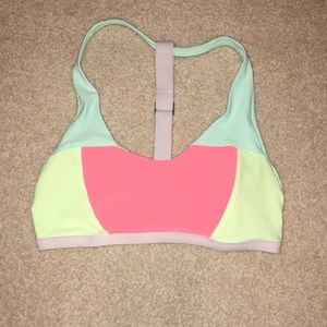 Super cute neon Lululemon Swim Top